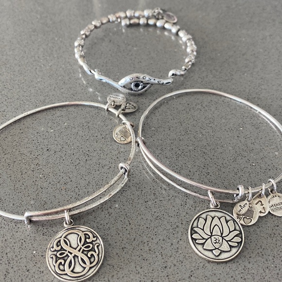Alex & Ani Bangle Bracelets - Bundle of 3 - Picture 1 of 9